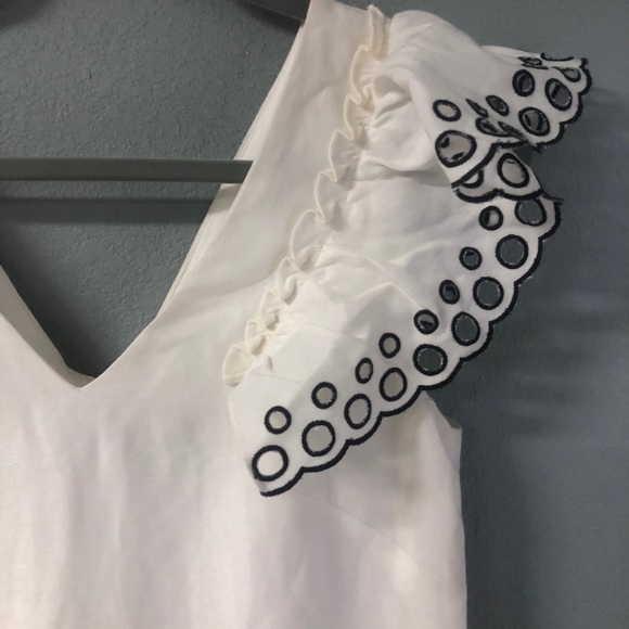 J. Crew Collection Eyelet Ruffle Sheath Dress - Picture 5 of 9